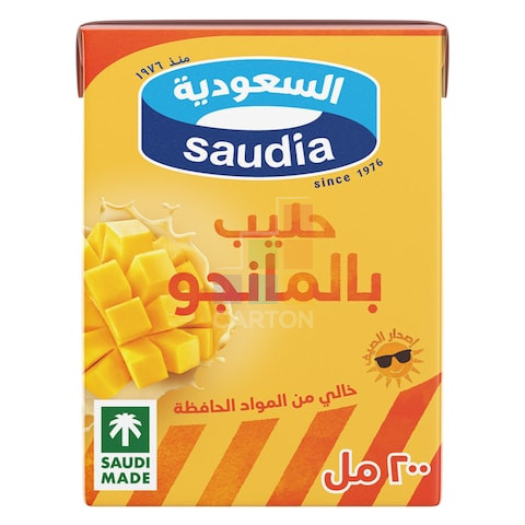 حليب بنكهة المانجو من السعودية ١٨*٢٠٠ مل